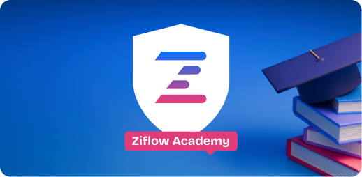Ziflow Academy thumbnail with a shield